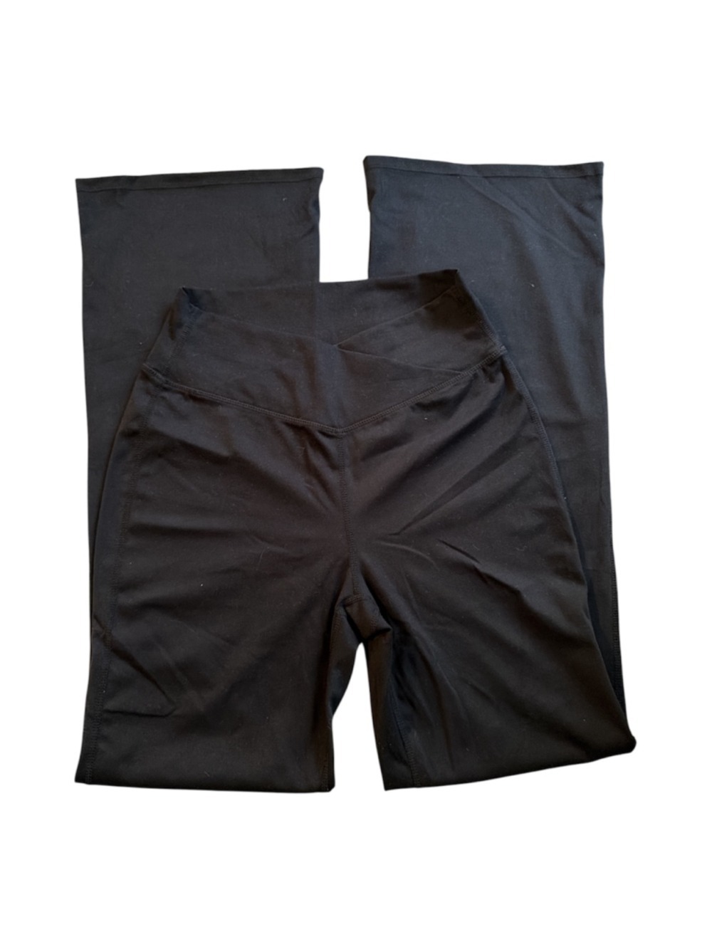 Halara High Waisted Crossover Leggings with Pockets - Black Size Medium